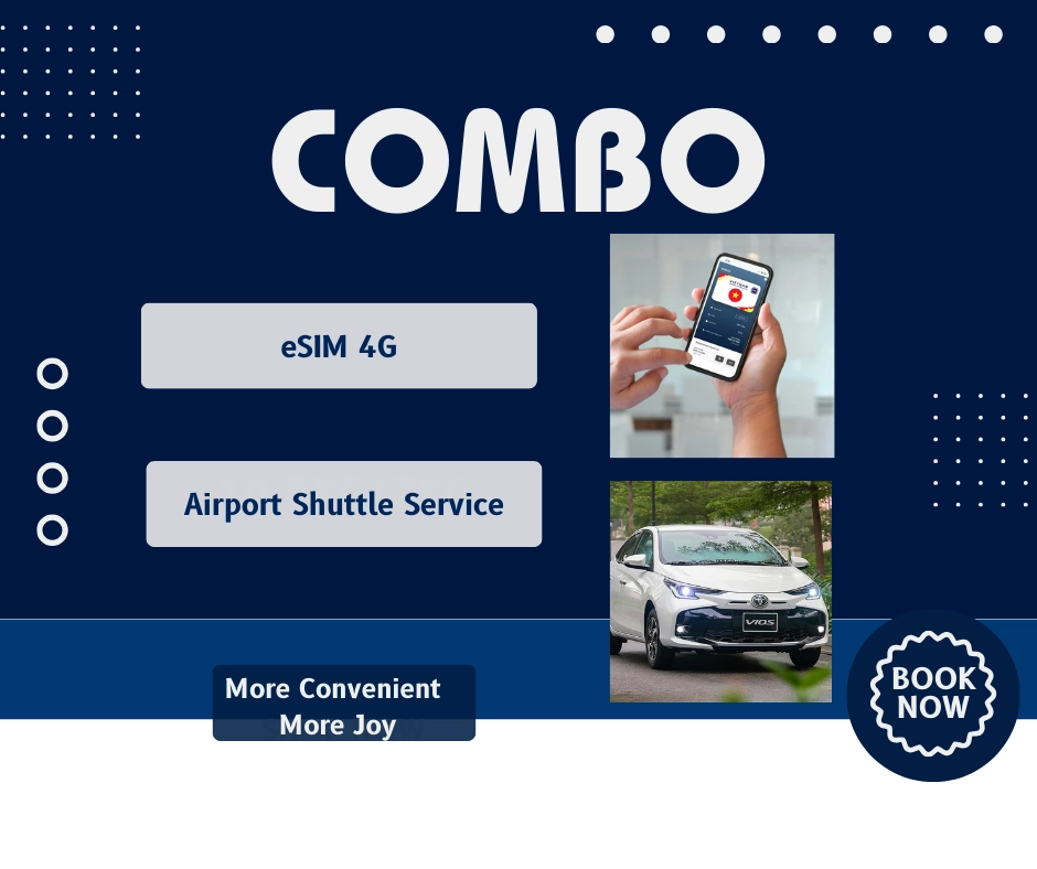 [COMBO] Vietnam 4G eSIM + Tan Son Nhat Airport Transfer | Ho Chi Minh City